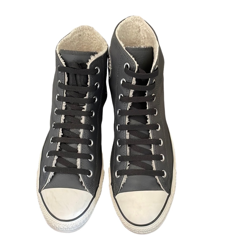 CONVERSE CHUCK TAYLOR ALL STAR leather, faux shearling Hi-Top